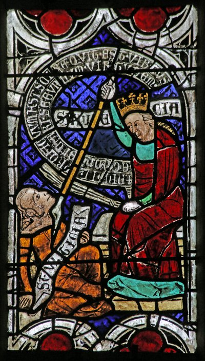 Window Depicting Psychomachia: Wisdom and Folly by French School